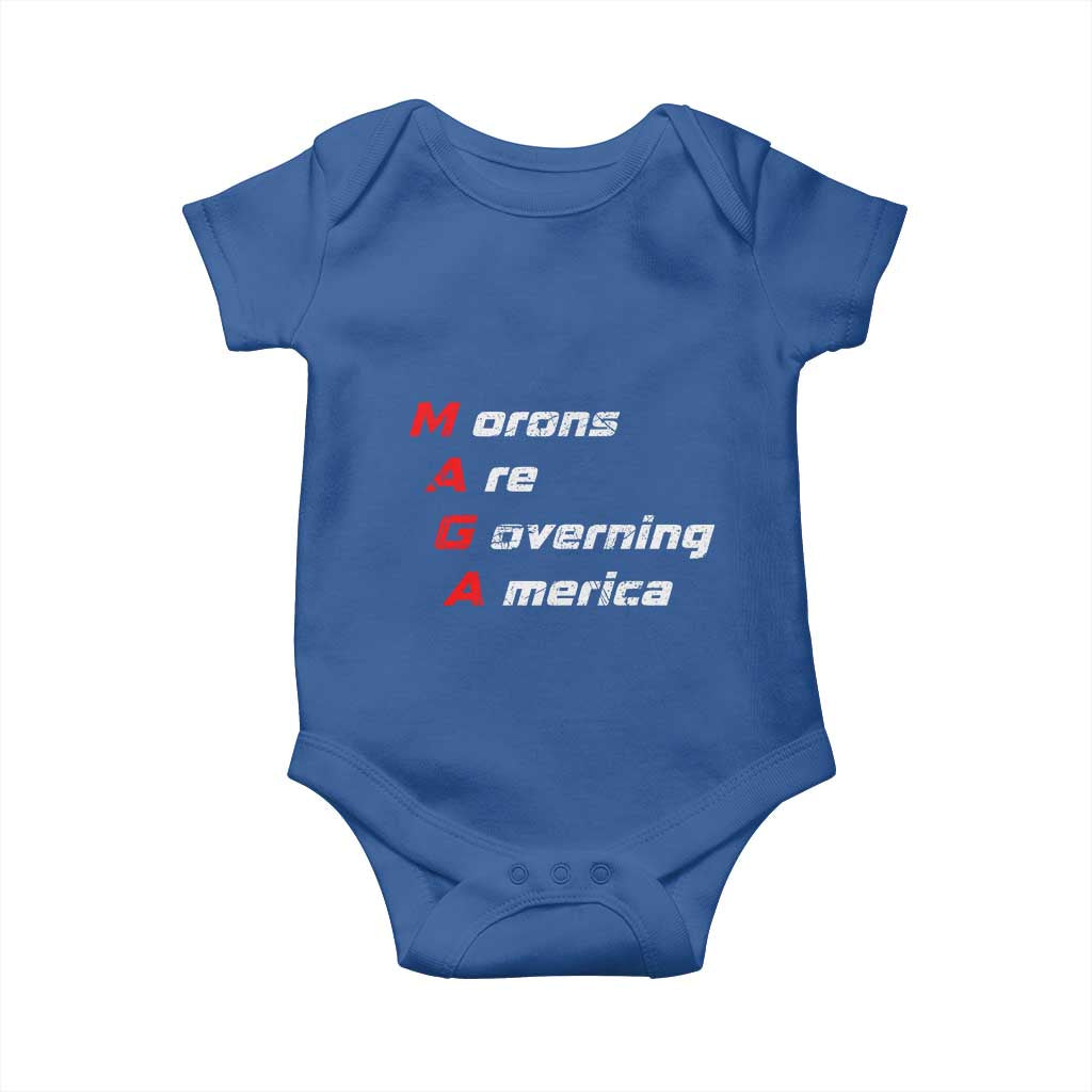 Morons Are Governing America Baby Onesie TS10 Royal Blue Print Your Wear