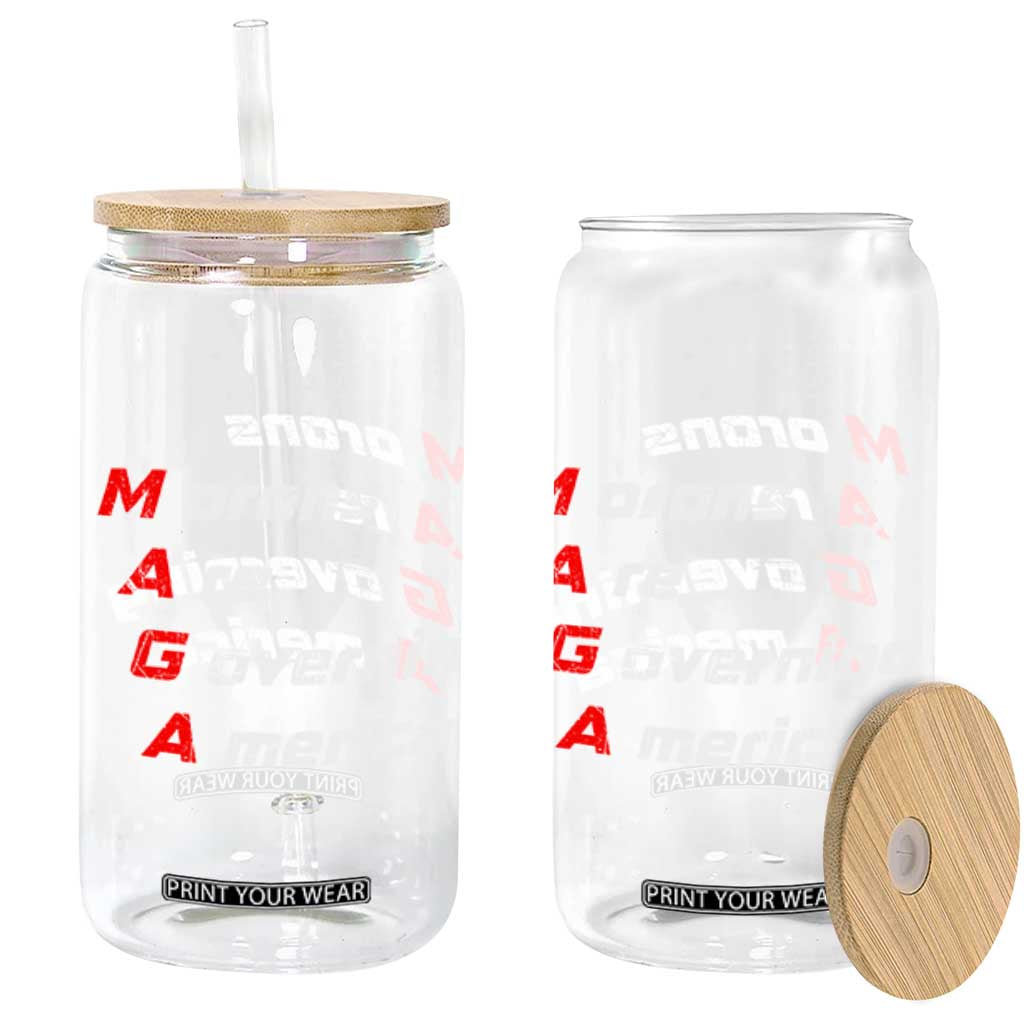 Morons Are Governing America Glass Can TS10 Black Print Your Wear