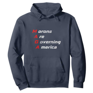 Morons Are Governing America Hoodie TS10 Navy Print Your Wear