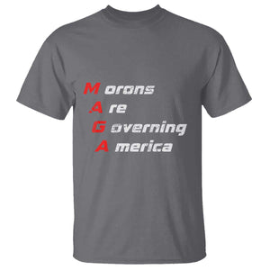 Morons Are Governing America T Shirt TS10 Charcoal Print Your Wear