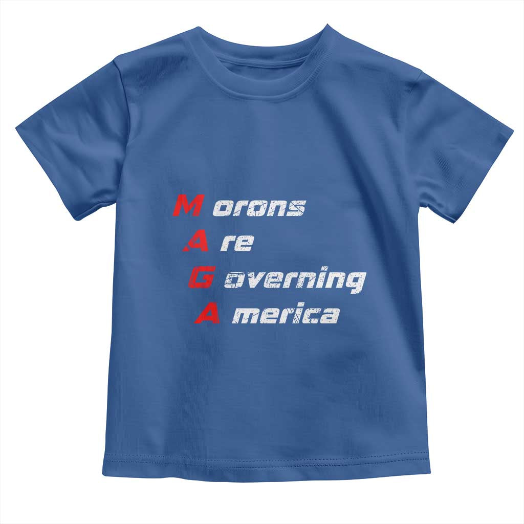 Morons Are Governing America Toddler T Shirt TS10 Royal Blue Print Your Wear