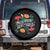 Motherhood Grace And Grit Spare Tire Cover Boho Floral Mother's Day TS11 No hole Black Print Your Wear