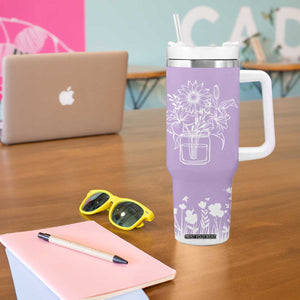 Mothers Day First Time Mom Gift Tumbler With Handle Gender Reveal Pregnancy Gift for Expecting Mom TB10 Print Your Wear