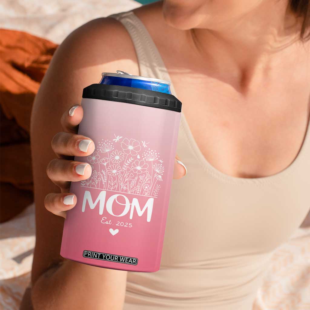 Mothers Day Gifts For New Mom 2025 4 in 1 Can Cooler Tumbler First Time Mom Pregnant Mommy Expecting Mother Pink TB10 Print Your Wear