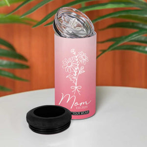 Mothers Day Gifts For New Mom 2025 4 in 1 Can Cooler Tumbler Flower First Time Mom Gift Pink TB10 Print Your Wear