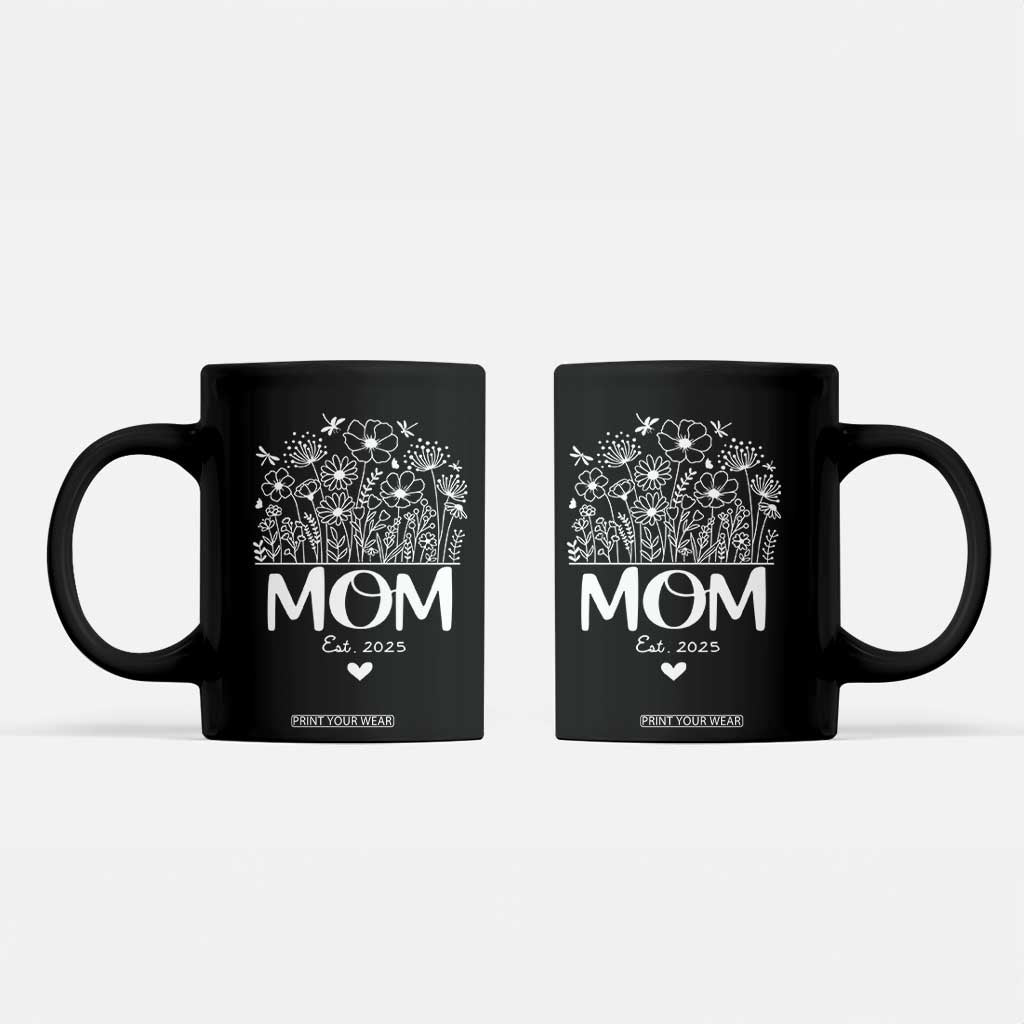 Mothers Day Gifts For New Mom 2025 Coffee Mug First Time Mom Pregnant Mommy Expecting Mother TB10 Black Print Your Wear