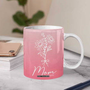 Mothers Day Gifts For New Mom 2025 Coffee Mug Flower First Time Mom Gift Pink TB10 Print Your Wear