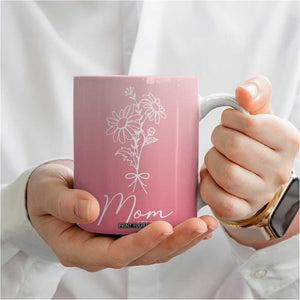Mothers Day Gifts For New Mom 2025 Coffee Mug Flower First Time Mom Gift Pink TB10 Print Your Wear