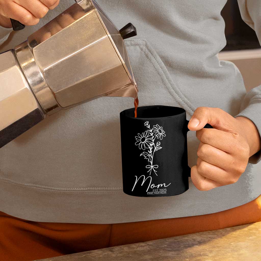 Mothers Day Gifts For New Mom 2025 Coffee Mug Flower First Time Mom Gift TB10 Print Your Wear