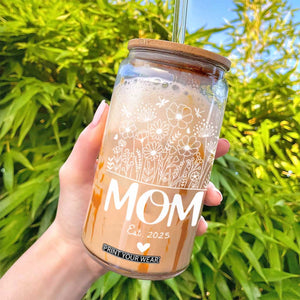 Mothers Day Gifts For New Mom 2025 Glass Can First Time Mom Pregnant Mommy Expecting Mother TB10 Print Your Wear