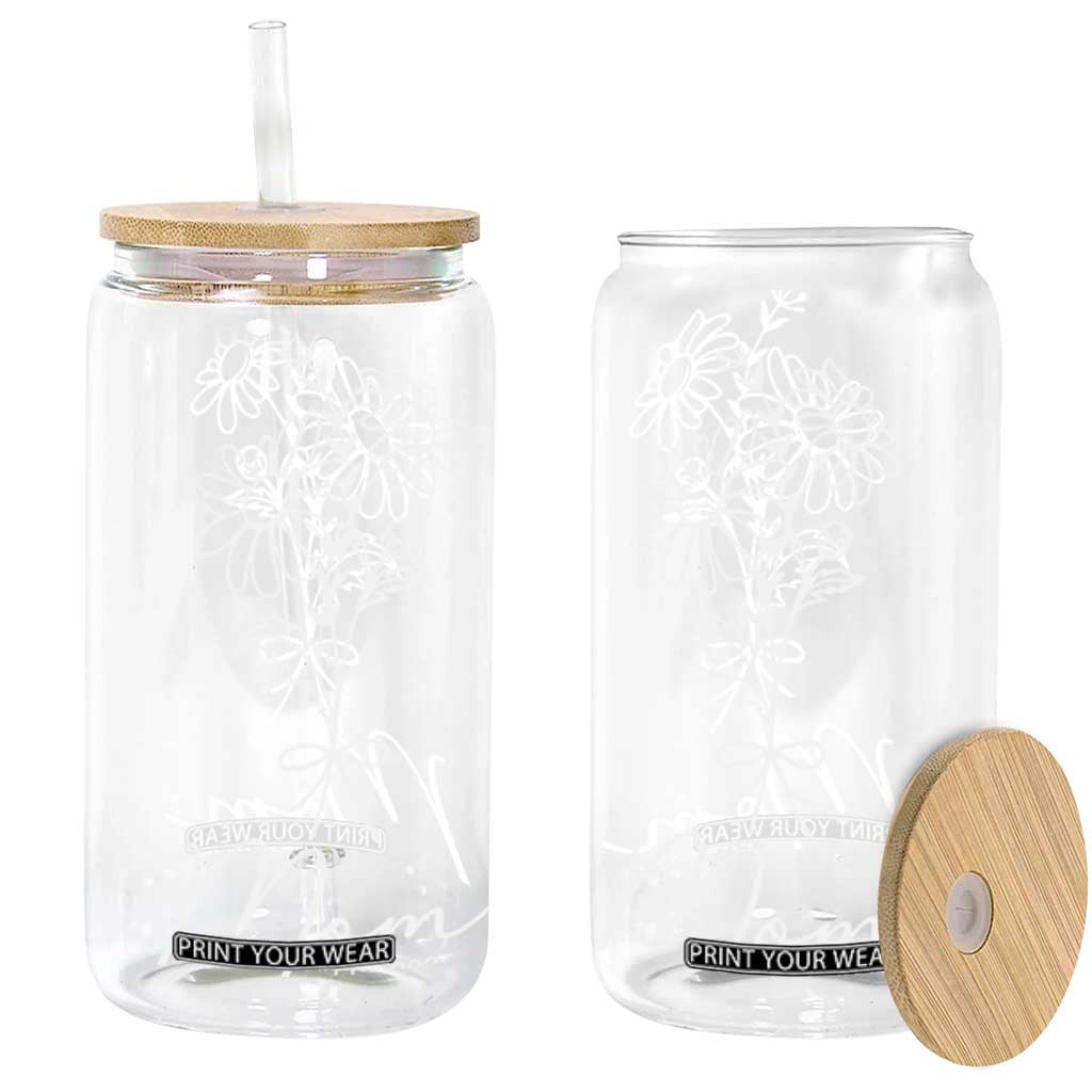 Mothers Day Gifts For New Mom 2025 Glass Can Flower First Time Mom Gift TB10 Olive Print Your Wear