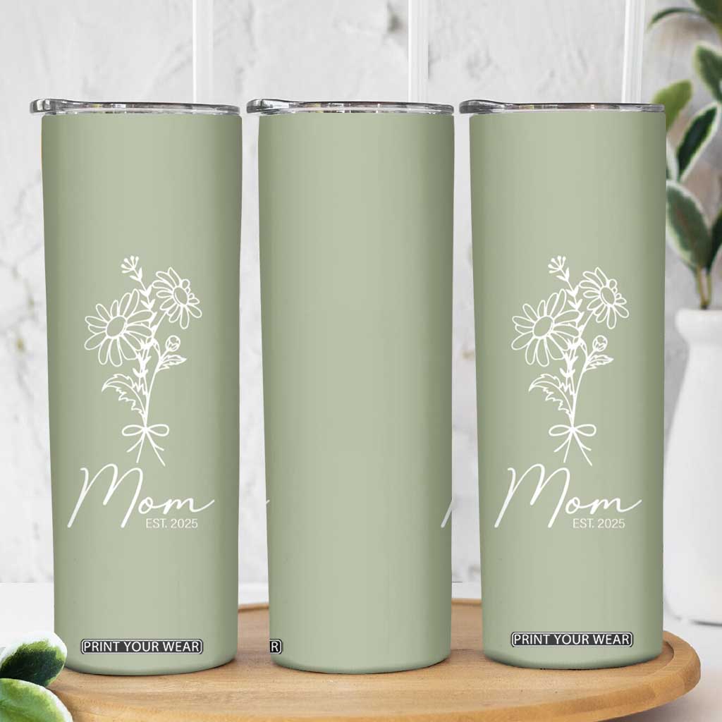 Mothers Day Gifts For New Mom 2025 Skinny Tumbler Flower First Time Mom Gift TB10 Print Your Wear
