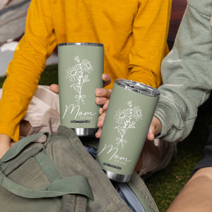 Mothers Day Gifts For New Mom 2025 Tumbler Cup Flower First Time Mom Gift TB10 Print Your Wear