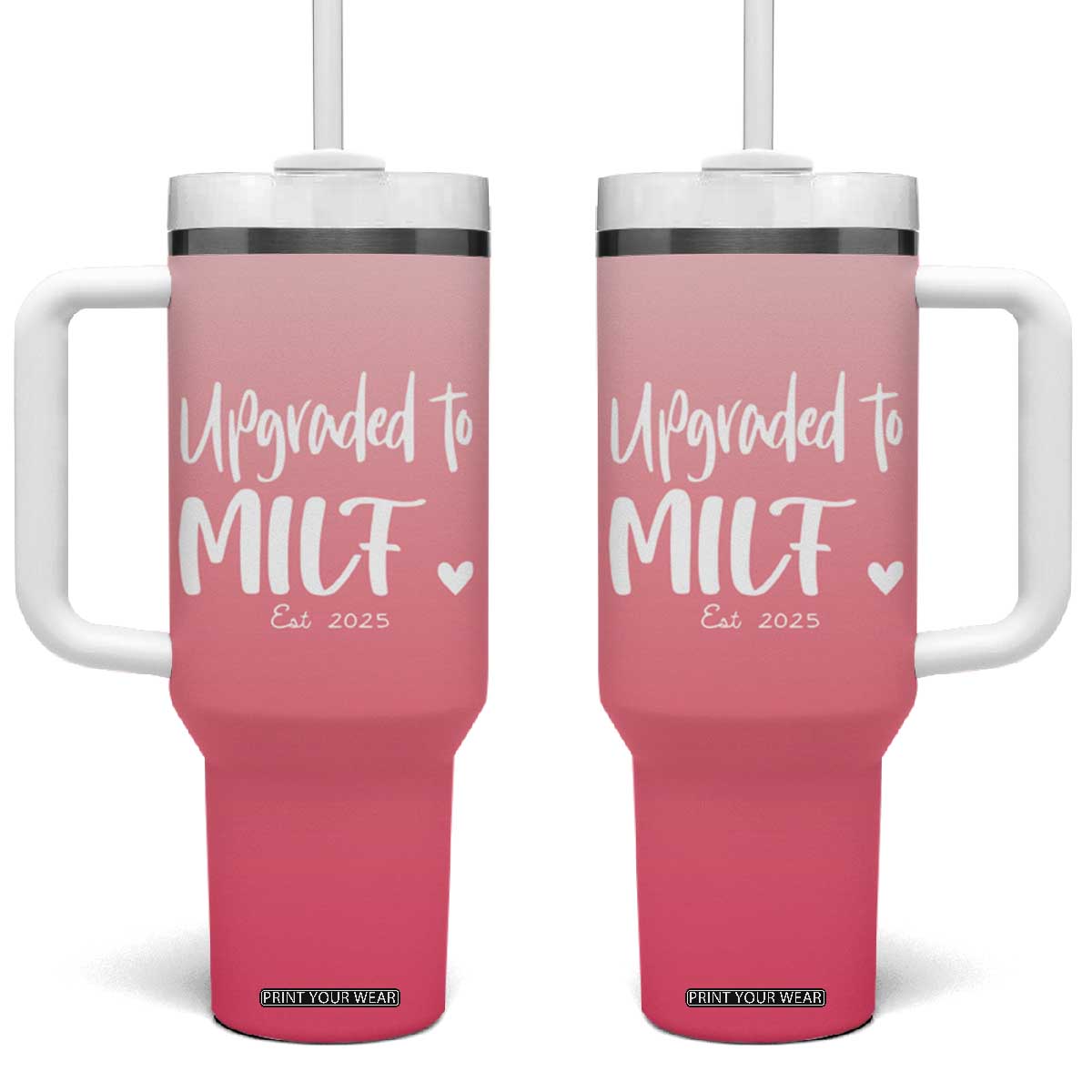Mothers Day Gifts For New Mom 2025 Tumbler With Handle Fairy's Gift New Mom First Time Mom Gift TB10 One Size: 40 oz Misty Pink Print Your Wear