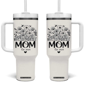 Mothers Day Gifts For New Mom 2025 Tumbler With Handle First Time Mom Pregnant Mommy Expecting Mother TB10 One Size: 40 oz Cream Print Your Wear