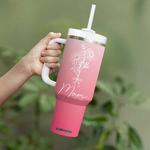 Mothers Day Gifts For New Mom 2025 Tumbler With Handle Flower First Time Mom Gift Pink TB10 Print Your Wear