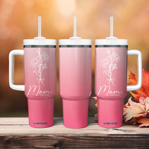 Mothers Day Gifts For New Mom 2025 Tumbler With Handle Flower First Time Mom Gift Pink TB10 Print Your Wear