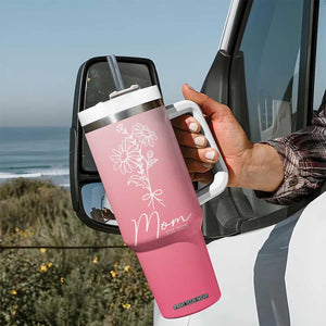 Mothers Day Gifts For New Mom 2025 Tumbler With Handle Flower First Time Mom Gift Pink TB10 Print Your Wear
