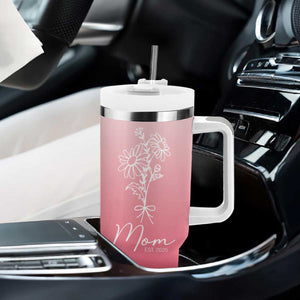 Mothers Day Gifts For New Mom 2025 Tumbler With Handle Flower First Time Mom Gift Pink TB10 Print Your Wear