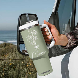 Mothers Day Gifts For New Mom 2025 Tumbler With Handle Flower First Time Mom Gift TB10 Print Your Wear