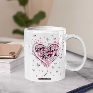 Mothers Day Gifts for Mom Coffee Mug Home is Where Mom Is TB10 Print Your Wear