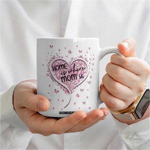 Mothers Day Gifts for Mom Coffee Mug Home is Where Mom Is TB10 Print Your Wear