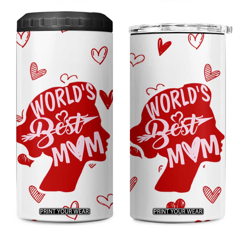Mothers Day Mom Gifts 4 in 1 Can Cooler Tumbler Best Mom Ever TB10 One Size: 16 oz White Print Your Wear