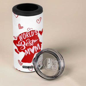 Mothers Day Mom Gifts 4 in 1 Can Cooler Tumbler Best Mom Ever TB10 Print Your Wear