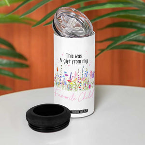 Mothers Day Mom Gifts 4 in 1 Can Cooler Tumbler Funny This Was A Gift From My Favorite Child TB10 Print Your Wear