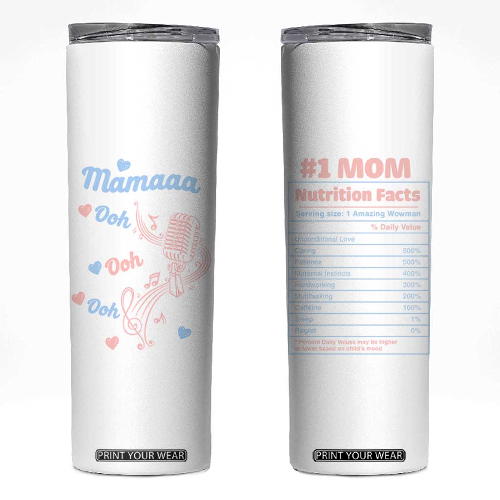 Mothers Day Mom Gifts Skinny Tumbler For New Mother Bonus Mama Pregnant Mama TB10 White Print Your Wear