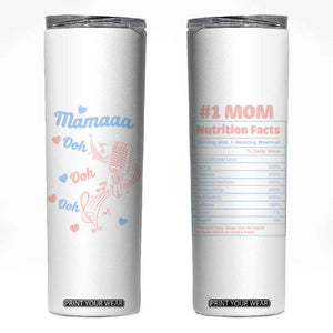 Mothers Day Mom Gifts Skinny Tumbler For New Mother Bonus Mama Pregnant Mama TB10 White Print Your Wear