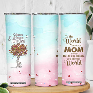 Mothers Day Mom Gifts Skinny Tumbler Home is Where Mom Is TB10 Print Your Wear