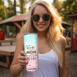Mothers Day Mom Gifts Skinny Tumbler Home is Where Mom Is TB10 Print Your Wear