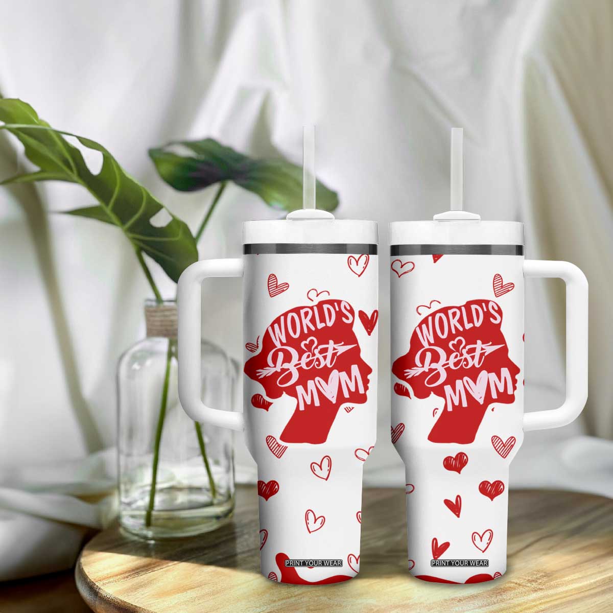 Mothers Day Mom Gifts Tumbler With Handle Best Mom Ever TB10 Print Your Wear