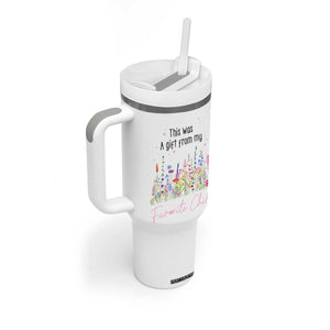 Mothers Day Mom Gifts Tumbler With Handle Funny This Was A Gift From My Favorite Child TB10 Print Your Wear