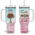 Mothers Day Mom Gifts Tumbler With Handle Home is Where Mom Is TB10 One Size: 40 oz Blue Pink Print Your Wear