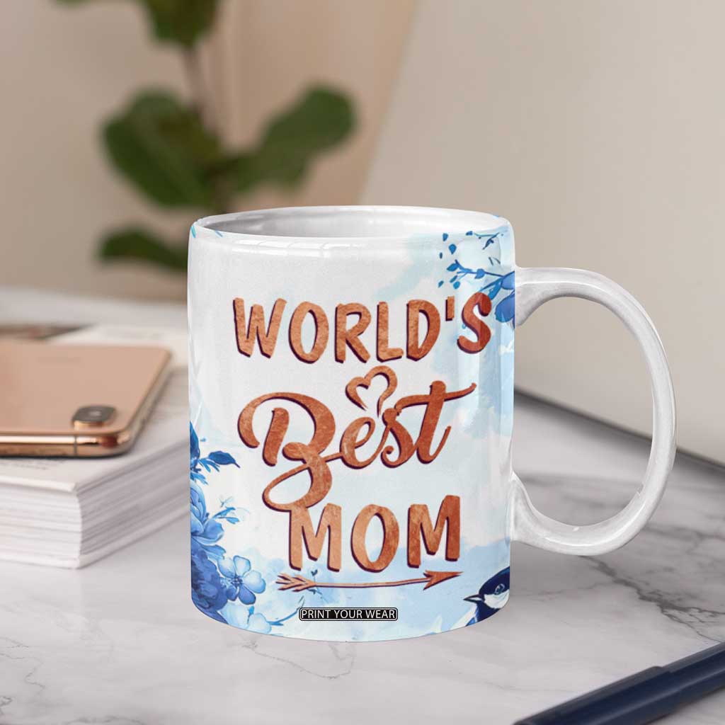 Mothers Gift Coffee Mug Funny World's Best Mom Gifts from Daughter Son TB10 Print Your Wear