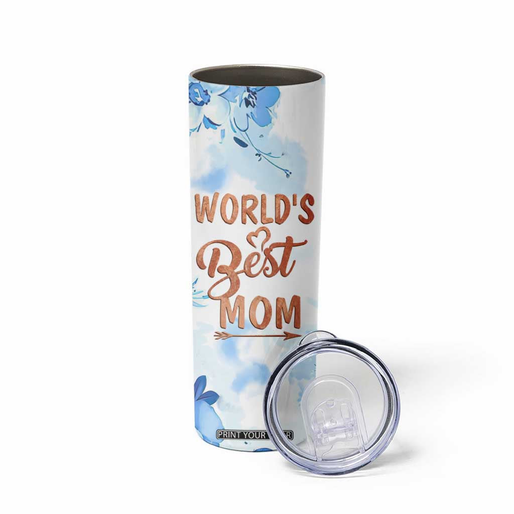 Mothers Gift Skinny Tumbler Funny World's Best Mom Gifts from Daughter Son TB10 Print Your Wear