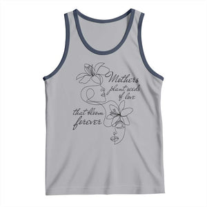Mothers Plant Seeds Of Love That Bloom Forever Tank Top Mother's Day TS11 Athletic Heather Navy Print Your Wear
