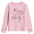 Mothers Plant Seeds Of Love That Bloom Forever Youth Sweatshirt Mother's Day TS11 Light Pink Print Your Wear