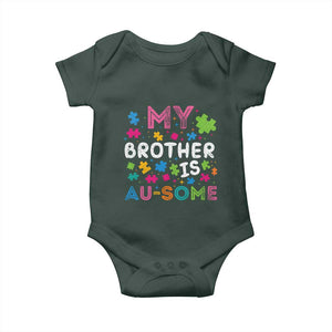 My Brother Is Au-Some Sister Autism Awareness Baby Onesie TS10 Print Your Wear