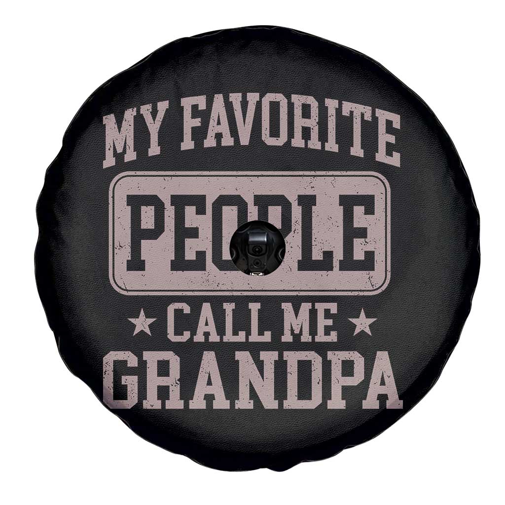 My Favorite People Call Me Grandpa Spare Tire Cover Retro Father's Day Grandpa Gift TS10 Print Your Wear