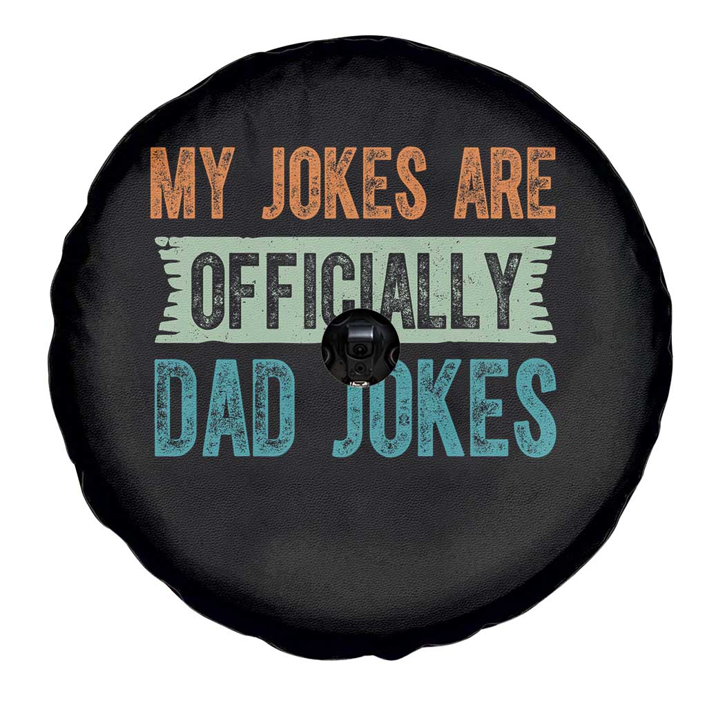 My Jokes Are Officially Dad Jokes Spare Tire Cover Funny New Dad First Fathers Day TS10 Print Your Wear