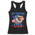 My Pronouns Are USA Racerback Tank Top Bold Patriotic Eagle with American Flag Bandana Mullet TS02 Black Print Your Wear