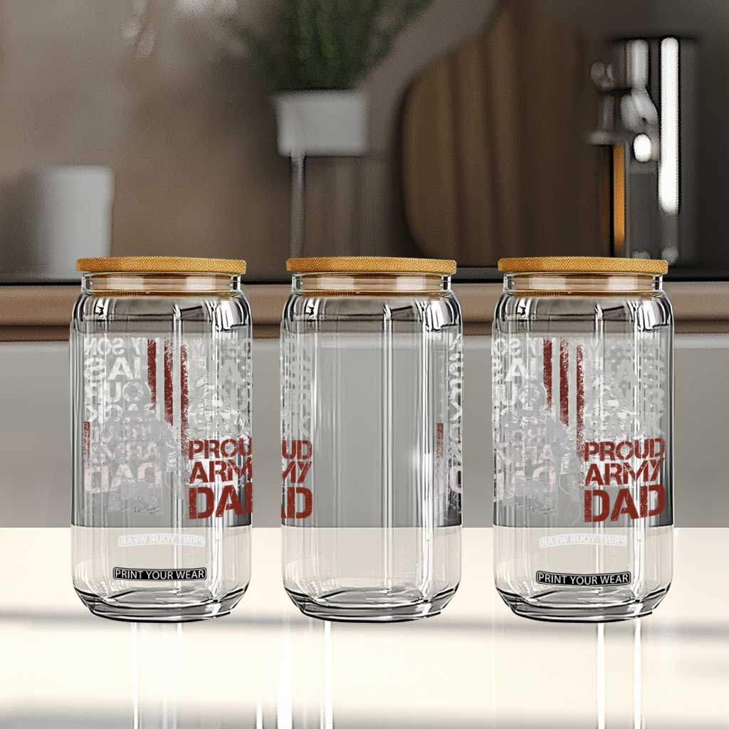 My Son Has Your Back Proud Army Dad Glass Can Military Father TS11 Print Your Wear