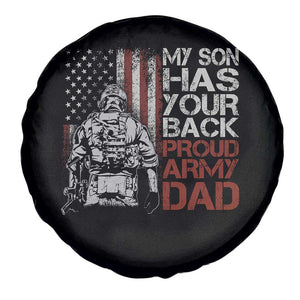 My Son Has Your Back Proud Army Dad Spare Tire Cover Military Father TS11 Print Your Wear