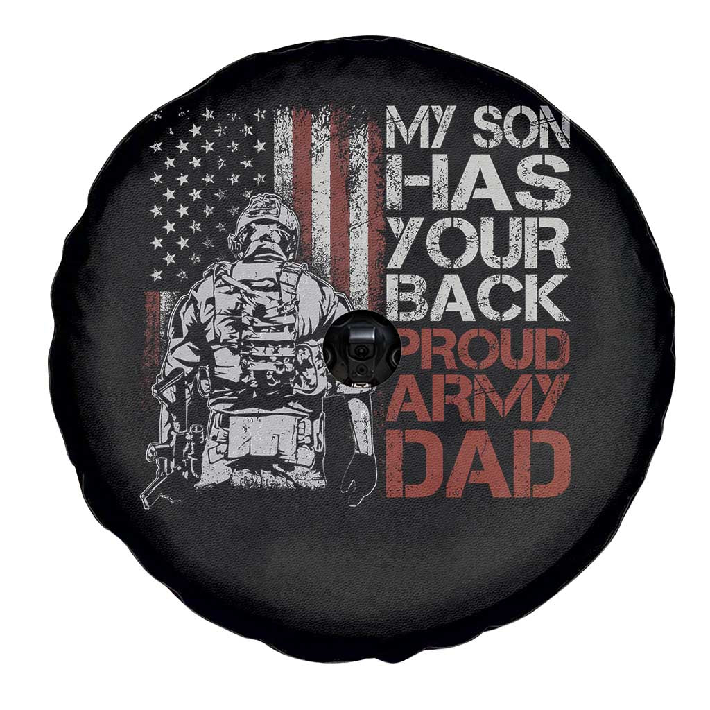 My Son Has Your Back Proud Army Dad Spare Tire Cover Military Father TS11 Print Your Wear