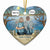 Personalized JP Christmas Ornaments Always In My Heart Middle Aged Couple Memorial Gift Heart Ceramic CTM Ornament Custom - Printyourwear