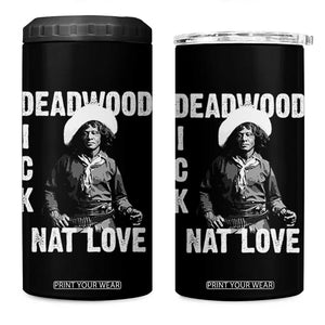 Nat Love 4 in 1 Can Cooler Tumbler Deadwood Dick Black Cowboy Western Legend Vintage TS02 One Size: 16 oz Black Print Your Wear