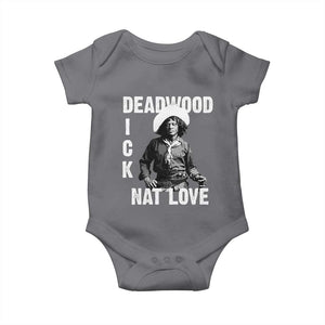 Nat Love Baby Onesie Deadwood Dick Black Cowboy Western Legend Vintage TS02 Charcoal Print Your Wear